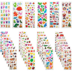 1000 3D stickers