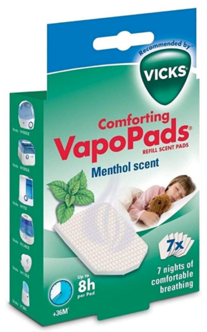 Menthol VapoPads for humidifier